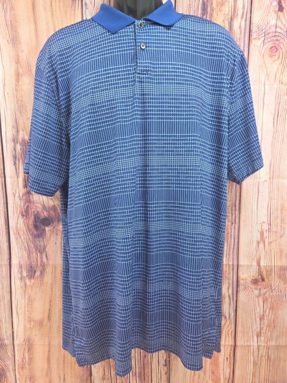 Nike Dri-Fit Mens Blue Performance Polo Size Large